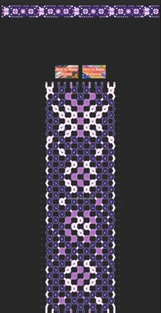 an image of a black and purple pattern with white dots on the bottom, in front of a black background