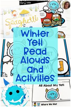 winter read alouds and activities for kids to help them learn how to read the book