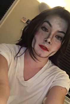 So My Friend Made Me Michael Jackson For Halloween, Think It Turned Out Pretty Well. I'm A 23-Year-Old Female Cool Makeup Looks Halloween, M Costumes Ideas, Fun Makeup Ideas Halloween, Michael Jackson Costume Female, Cute Halloween Party Costumes, Funny Makeup Looks Hilarious, Funny Makeup Ideas, Michael Myers Costume Female, Ugly Makeup Looks