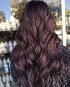 Chocolate Lilac Hair, Chocolate Mauve Hair, Lilac Hair Color, Pastel Pink Hair Color, Hair Color Chocolate, Hair Color For Women, Hair Color Pink