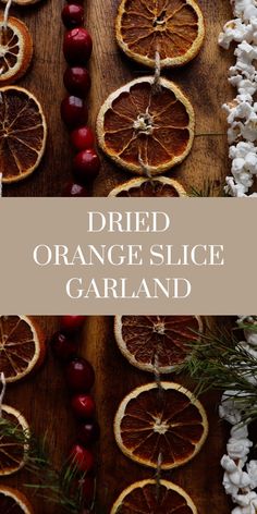 two orange slice garlands are accompanied by a popcorn garland and a cranberry garland Simple Old Fashioned Christmas Tree, Wiccan Christmas, Orange Slice Garland, Old World Christmas Decor, Dried Orange Garland, Kitchen Organizing Ideas, Orange Ornaments, Tree Inspiration, Simple Farmhouse