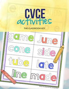 cvce activities for the classroom with text and pictures on it that says, game time