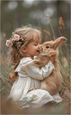 Bunny Art, Cute Animal Pictures, 인물 사진, Kids Pictures, Animal Photo, Animals Friends, Children Photography, Beautiful Creatures