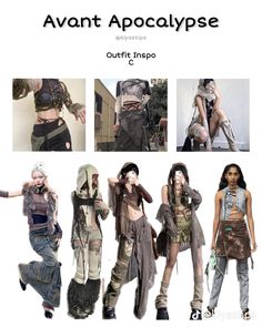 Dystopian Aesthetic Clothes, Avant Apocalypse, Colorful Rave Outfit, Apocalypse Outfit, Apocalypse Fashion, Dystopian Fashion, Rave Style, Girl Fashion Style, Desert Fashion