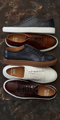 The luxury leather trainer has never looked more decadent. Discover the collection at Oliver Sweeney. Hand crafted in Italy Mens Dress Shoes Guide, Sneakers Outfit Men, Business Casual Shoes, Men Fashion Casual Shirts, Stylish Men Casual, Men Stylish Dress, Mens Casual Dress, Leather Shoes Men