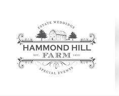 the logo for a farm wedding venue