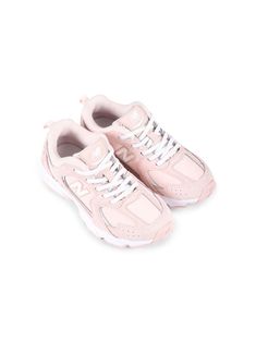 pink calf suede front lace-up fastening logo-embellished side panels padded ankle logo-print tongue branded insole pull-tab at the heel rubber sole New Balance Kids, Dress With Jean Jacket, Baby Boy Accessories, Sneakers Pink, Gucci Kids, Dolce And Gabbana Kids, Boys Accessories, Kids Jordans, Stella Mccartney Kids