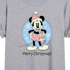 Disney - Mickey Merry Christmas - Women's Oversized T-Shirt - Celebrate the essence of Disney's Disney with officially licensed apparel featuring unique designs crafted exclusively by Hybrid Apparel. Each piece brings beloved characters, iconic imagery, and memorable moments to life, offering Disney fans a one-of-a-kind way to showcase their passion. Disney Merry Christmas, Oversized T Shirt, Memorable Moments, Christmas Women, Oversized Tshirt, Disney Mickey, Design Crafts, Heather Grey, Same Day Delivery