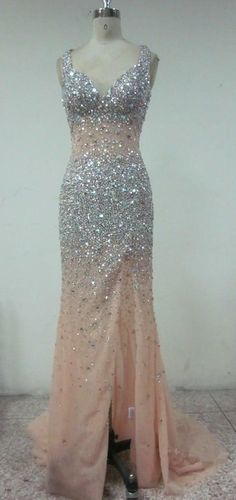 There are beaded sheer evening gown dresses in our collection that were made with #Swarovski #Crystals.  This sleeveless #design has a v-neck and a sheer bodice.  All of our #eveninggowns can be made with any changes.  We have many other #eveningdresses in our catalog you can consider as well. Or we can make #custom #pageant #dresses for you based on any of your prefernces.  If you have a picture of an #eveningdress you #love we can make a #replica of it for you as well. Contact us for info. Glitz Pageant Dresses, Glitz Pageant, Pageant Gown, Formal Ball Gown, V Neck Wedding Dress, Evening Gown Dresses, Pageant Gowns, Ball Gowns Evening, Beaded Gown