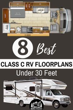 the 8 best class c rv floor plans under 30 feet