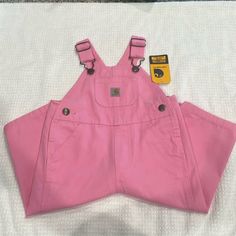 Nwt Pink Carhartt Overalls. Size 9 Mos. Snap Button Closure On Legs. Smoke And Pet Free Home. Pink Carhartt Overalls, Overalls Pink, Pink Carhartt, Kids Carhartt, Pink Overalls, Carhartt Overalls, Rayon Pants, Jelly Shoes, Walker Boots