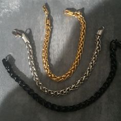 9" Black, Gold Or Silver $25 Each. Raven Pendant, Bracelet Pack, Western Necklaces, Vintage Sterling Silver Rings, Luxury Rings, Pendent Necklace, Protection Bracelet, Tungsten Wedding Bands, Mens Leather Bracelet