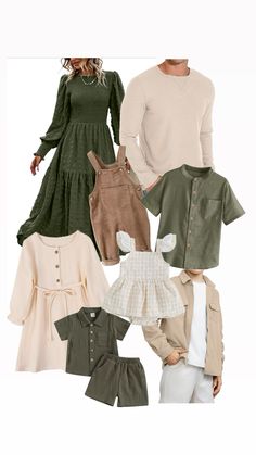 several different types of clothing and clothes for children