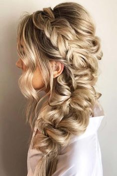 Braided Wedding Hair, Side Hairstyle, Wedding Hair Ideas, Wedding Hair Side, Side Swept Hairstyles, Bridal Braids, Side Braid Hairstyles, Side Hairstyles, Wedding Hair Inspiration