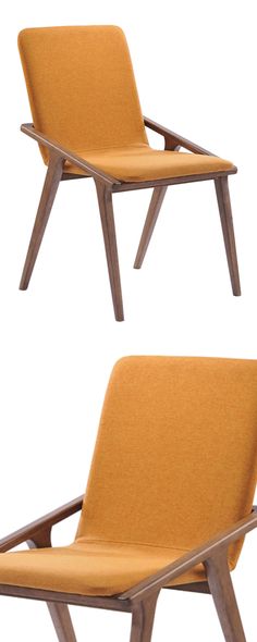 two different views of the same chair, one with an armrest and another without