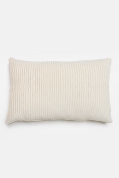 This white velvet lumbar pillow is characterized by a unique wave detailing for a cozy look. Mix and match with pillows of various textures and sizes on your bed or couch or place on your favorite chair to complete your reading nook. Velvet fabric Wave pleating Lumbar pillow Removable cover Indoor use only Pillows On Bed Aesthetic, Coastal Room Decor, Coastal Room, Wooden Console, Wooden Console Table, Chair Pillow, Bar Set Up, White Velvet, Room Makeover Bedroom