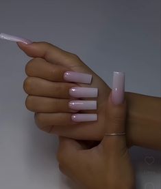 Babba Rivera, Pink Tip Nails, Acrylic Nail Set, White Acrylic Nails, Girly Acrylic Nails, Work Nails, Short Square Acrylic Nails, Dope Nail Designs