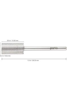 PANA Professional 3/32&#34; Shank Size - Flat Top Large Barrel Silver Carbide Bit Fine Girt - Nail Drill Bit for Dremel Machine Dremel, Flats Top