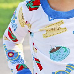 These Polar Express Kids Pajamas are sure to bring out the Christmas cheer! These are the softest and most comfortable pajamas for everyone's favorite holiday train ride. Features the cutest Polar Express print with blue trim. Perfect for little boys and girls! Personalize your Christmas look with a monogram! Designed to be snug-fitting. Please check the Size Chart for measurements and order accordingly. Polar Express Family Pajamas, Polar Express Matching Pajamas, Polar Express Pajamas Family, Polar Express Characters, Polar Express Birthday Party, Polar Express Kid, Polar Express Pajamas, Polar Express Party, Express Outfits