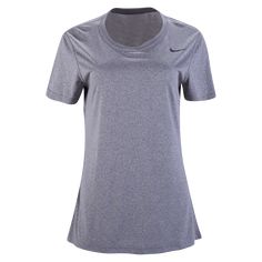 Nike Women's Legend Shirt. When we hit the field we need legendary performance we can count on and we found it in this training shirt from Nike. This cool and comfortable Dri-FIT top has the Nike Swoosh logo applied to the left chest. 100% polyester. Training Shirt, Nike Swoosh Logo, Training Tops, Nike Logo, Workout Tops, We Need, Dri Fit, Tshirt Dress, Nike Women