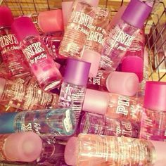 2014 Tumblr aesthetic Pink Perfume, Victoria Secret Perfume, Pink Girly Things, Lip Glosses, Naha, Pink Mini