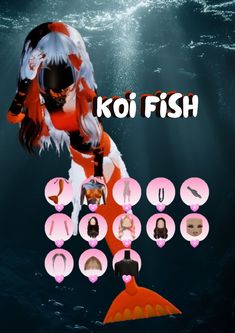 koi fish dti - dti - dress to impress - koi fish - non vip Dti Koi Fish Tutorial, Di Koi Fish Theme, Dress To Impress Animals No Vip, Amazing Dti Outfits, Date Night Dti Outfit Ideas, Dti Theme Koi Fish, Dress Too Impress Outfits, Dti Outfits Ideas Theme Girly, Dress To Impress Codes Non Vip