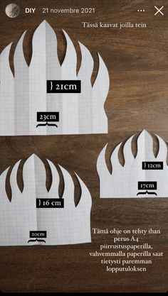 the instructions for how to make paper fire helmets