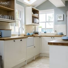 the kitchen is clean and ready to be used for cooking or dining room decorating