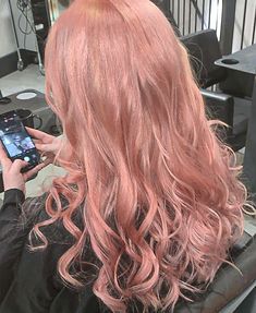 Soft coral pink tone by Lucy 🌸 #coralpink #pinkhair #blondme #haircolourist Salmon Color Hair, Coral Brown Hair, Unique Haircolors, Muted Pink Hair, Peach Color Hair, Pink Coral Hair, Salmon Pink Hair, Coral Pink Hair, Japanese Hair Color