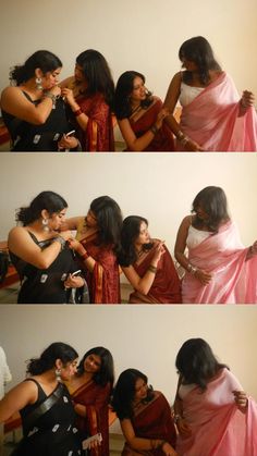 sarees<333 Bollywood Saree, Friends Poses, Pink Saree, College Graduation, Ethnic Jewelry, Best Friends Photos, Feminine Style, Indian Fashion, Saree