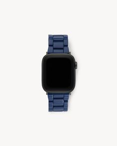 A classic oyster-style band, reimagined for the Apple watch in our fine Italian acetate. Deluxe edition includes a resizing kit and adaptable connector for a universal fit. Trendy Everyday Watches, Black Apple Watch, Black Apple Watch Band, Apple Watch Sizes, Bracelet Apple Watch, Black Apple, Apple Watch Models, French Navy, Custom Stationery