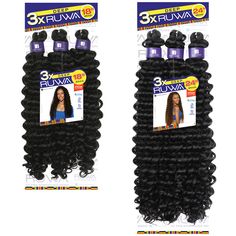 Sensationnel Ruwa Pre-Stretched Crochet Braids - 3X DEEP 18"/24" SHOWN COLOR: 2, SM1B/30BRAND: SensationnelTYPE: Crochet BraidsSTYLE: Deep CurlyMATERIAL: Synthetic Hair LENGTH: 18"/24"HEAT RESISTANT: YesDYE/BLEACH/PERM:DESCRIPTION : Pre-Layered For a Natural Finished Style Water repellent Fast drying, lightweight, and soft to touch 3 bundles in one pack Crochet Pre-Stretched Braid Kanekalon Hot Water Set Perfect Hair for an active lifestyle Rich, deep curls that create volume and texture. Clip In Weave, Wavy Weave, Crochet Braids Twist, Grey Hair Pieces, Senegalese Twist Braids, Ponytail Wrap, Bohemian Braids, Remy Hair Wigs, Remy Hair Weave