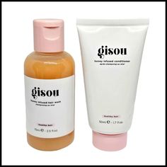 Gisou Shampoo 75 ml 2.5 fl oz & Conditioner 50 ml 1.7 fl oz Travel Size Set New Gisou Shampoo 75 ml 2.5 fl oz & Conditioner 50 ml 1.7 fl oz Travel Size Set New                                                                               Brand New no Box Sealed Gisou Shampoo 75 ml 2.5 fl oz & Conditioner 50 ml 1.7 fl oz Travel Size Set New Gisuo Products, Gisou Shampoo, Europe Vacation, Europe Trip, Shower Set, Travel Size, Shampoo And Conditioner, Travel Size Products, Christmas Ideas