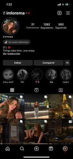 the instagram app on an iphone shows images of people in different countries and places