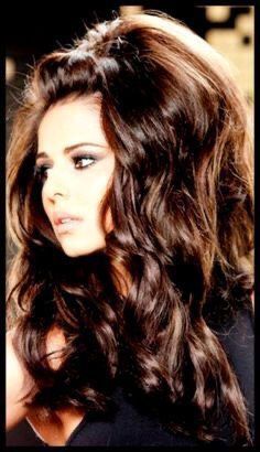 Cheryl Cole Hair, Bombshell Hair, Huge Hair, Cheryl Cole, Hairstyle Gallery, Dark Brown Hair