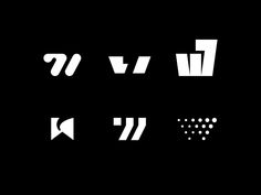 some type of font that is white on black with other letters and numbers below it