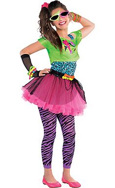 80s Dress Up, Zebra Leggings, 80's Party Outfit, 80s Fancy Dress, 80s Party Dress, Party City Costumes, 80s Party Outfits, Diy Outfits