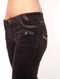 Mid-rise Brown Pants With Belt Loops, Brown Mid-rise Pants With Belt Loops, Fitted Brown Bottoms For Festivals, Mid-rise Brown Pants With Hip Pockets, Brown Mid-rise Pants With Hip Pockets, Fitted Brown Jeans With Hip Pockets, Wide Leg Brown Bottoms For Festival, Brown Wide Leg Festival Bottoms, Brown Wide Leg Bottoms For Festivals