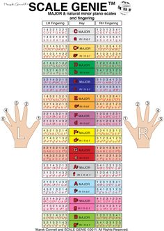 a large poster with the names and numbers of different types of people's hands