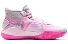 The Nike KD 12 'Aunt Pearl' pays tribute to Kevin Durant's beloved aunt, Pearl. The monochromatic pink sneaker is made of plush velvet and features a winged midfoot strap and marbled outsole. This shoe is not only stylish but also comfortable, making it perfect for any activity. Kd 12 Aunt Pearl, Kd Aunt Pearl, Outlet Nike, New Year Deals, Buy Jordans, Nike Kd, Nike Trainers, Nike Air Force Ones, Pink Sneakers