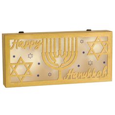 AMSCAN CA Hanukkah Hanukkah Festival of Light Wooden Light Up Decoration, 5 X 11 Inches Hanukkah Lights, Festival Of Light, Wooden Shadow Box, Diy Balloon Decorations, Balloon Shop, Wooden Light, Wood Shadow Box, Halloween Store, Party Kits