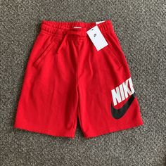 Brand Brew Nike Shorts Boys Size Large Red Standard Fit Casual University Red Bottoms With Pockets, Casual Bottoms With Pockets In University Red, Red Bottoms For Spring Playwear, Nike Bottoms For Playwear In Short Style, Nike Cotton Shorts For Playwear, Red Sports Bottoms For Spring, Casual University Red Bottoms In Short Length, Casual University Red Short Bottoms, Casual University Red Short-length Bottoms