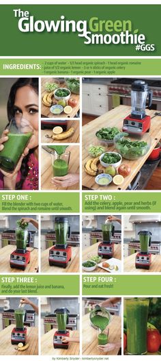 the green smoothie is ready to be made into a smoothie or smoothie