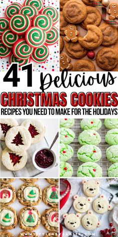 christmas cookies recipes Good Christmas Cookies, Christmas Cookie Recipe Easy, Recipes Christmas Cookies, Festive Christmas Cookies, Best Christmas Cookie Recipe, Easy Christmas Treats