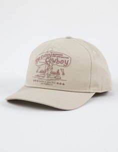 Coney Island Picnic Cowboy Snapback Hat. Embroidery On Front. Slightly Curved Bill. Adjustable Snapback Closure. Embroidery Over Closure. 100% Cotton. Do Not Wash. Imported. Playful Cotton Snapback Trucker Hat, Cowboy Hat Trucker Hat, Retro Corduroy Snapback Hat, Western-themed Snapback Trucker Hat, Adjustable Western 5-panel Trucker Hat, Coney Island, Snapback Hats, Cowboy, Accessories Hats