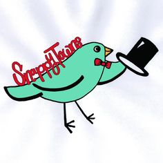 a green bird with a top hat on it's head