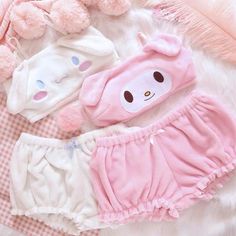 My Melody / Cinnamoroll Bandeau Bras and Shorts x 1 Set Cute Girly Teenage – PeachyBaby Baju Kahwin, Kawaii Bunny, Kawaii Fashion Outfits, Creation Couture, Kawaii Clothes, My Melody, Kawaii Fashion, Lingerie Set, Aesthetic Clothes