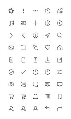 an image of different types of symbols in the form of letters and numbers on a white background