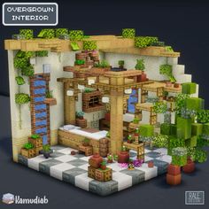 Minecraft Overgrown, Minecraft Ideas, Minecraft, Building, Quick Saves