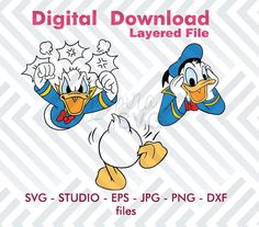 two donald and daisy duck digital files